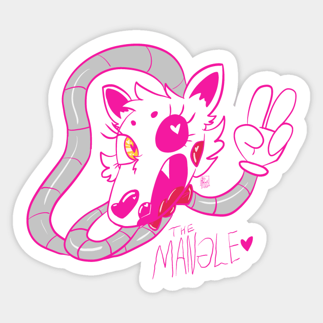 Mangle! Sticker by spaceagebarbie